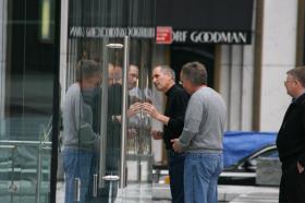 Steve Jobs inspects Cube