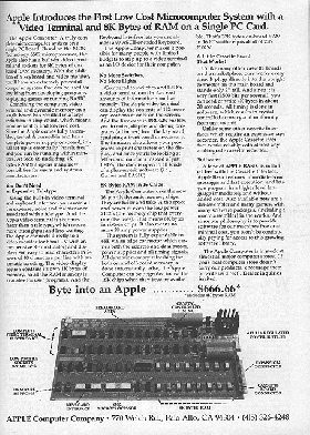 Apple I Advert