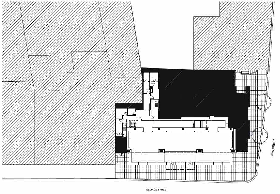 This drawing shows the entirity of the building, the Apple Store is showing white