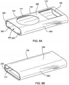 FIG. 9 is a perspective view of a seamless enclosure, in accordance with one embodiment of the present invention.