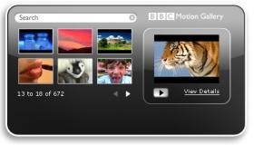 BBC Motion Gallery widget