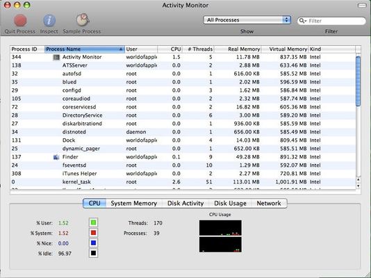 Mac OS X Leopard — build 9A499 — photograph 4