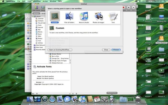 Mac OS X Leopard — build 9A499 — photograph 12