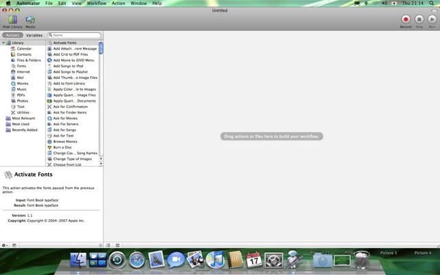 Mac OS X Leopard — build 9A499 — photograph 13