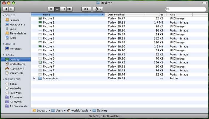 Mac OS X Leopard — build 9A499 — photograph 22