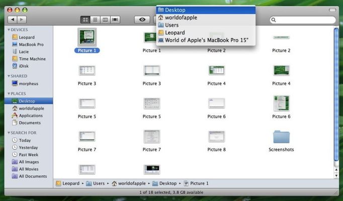Mac OS X Leopard — build 9A499 — photograph 37