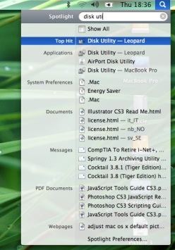 Mac OS X Leopard — build 9A499 — photograph 61