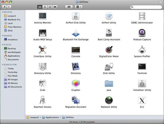 Mac OS X Leopard — build 9A499 — photograph 71
