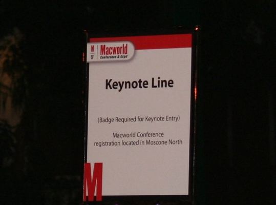 Macworld 2007 — Tuesday 9th, before the keynote — photograph 3