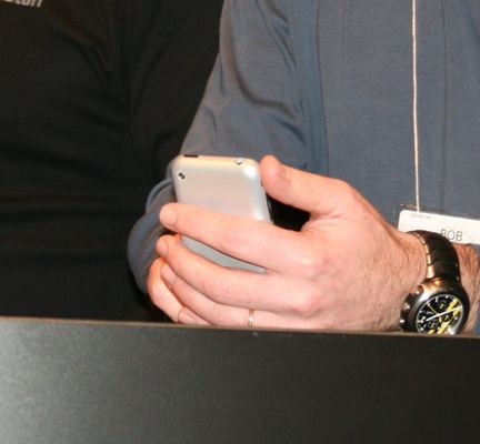 Macworld 2007 — Danika Cleary demonstrates iPhone — photograph 36