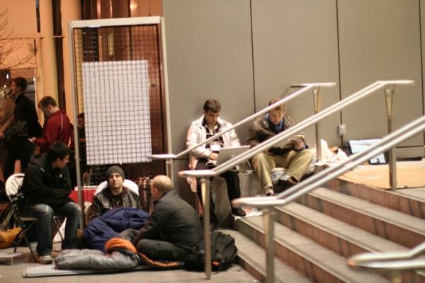 Macworld 2008 — the keynote queue — photograph 2